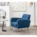 zan modern blue chair