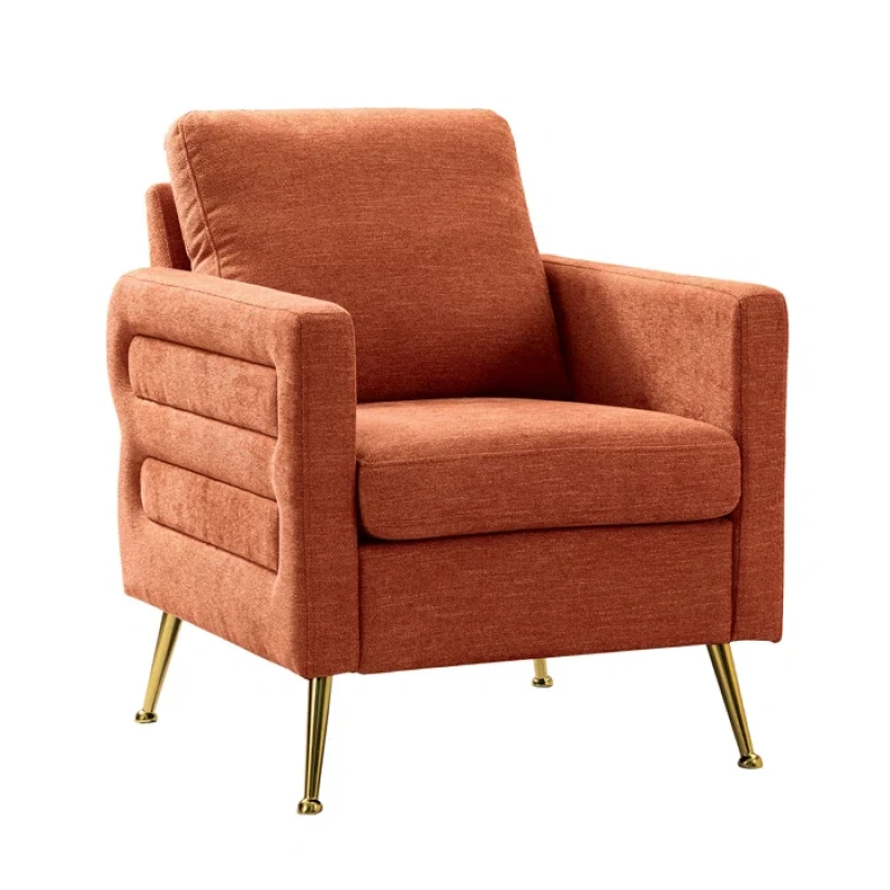 Zan Upholstered chair orange