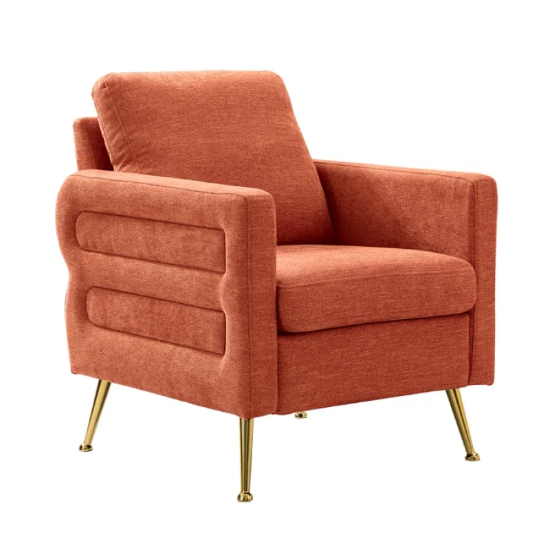Zan Upholstered chair orange