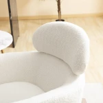 Zan Upholstered chair white