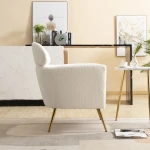 Zan Upholstered chair white