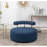 Velvet-upholstered Accent Chair