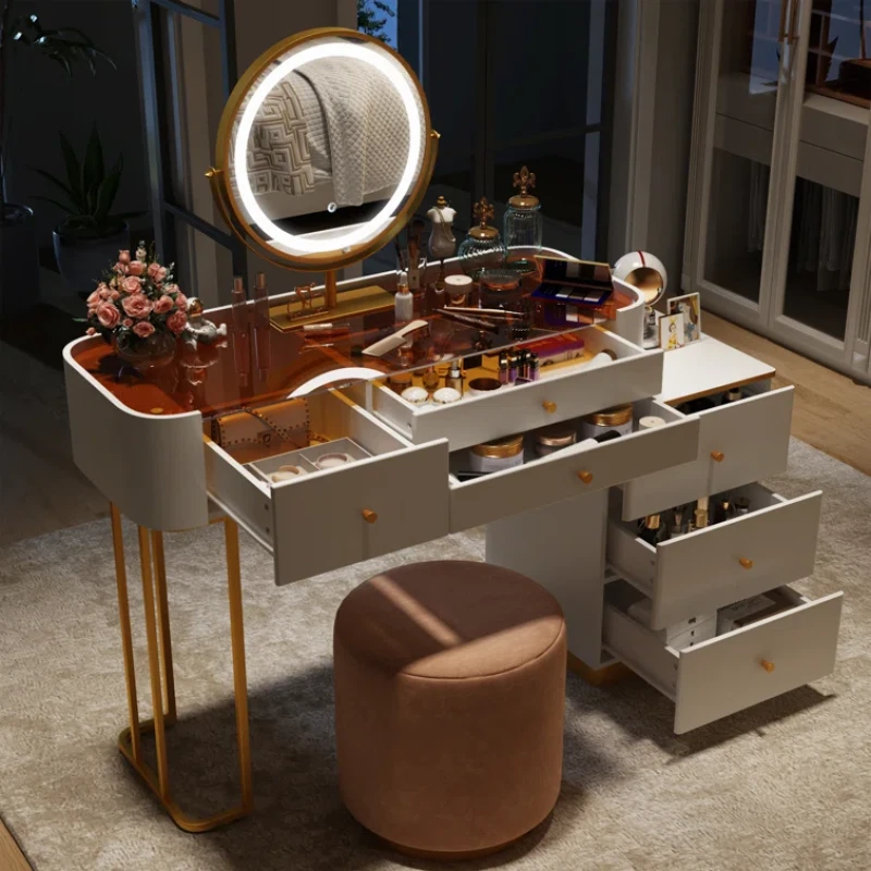 Zan Luxury Vanity Desk gold