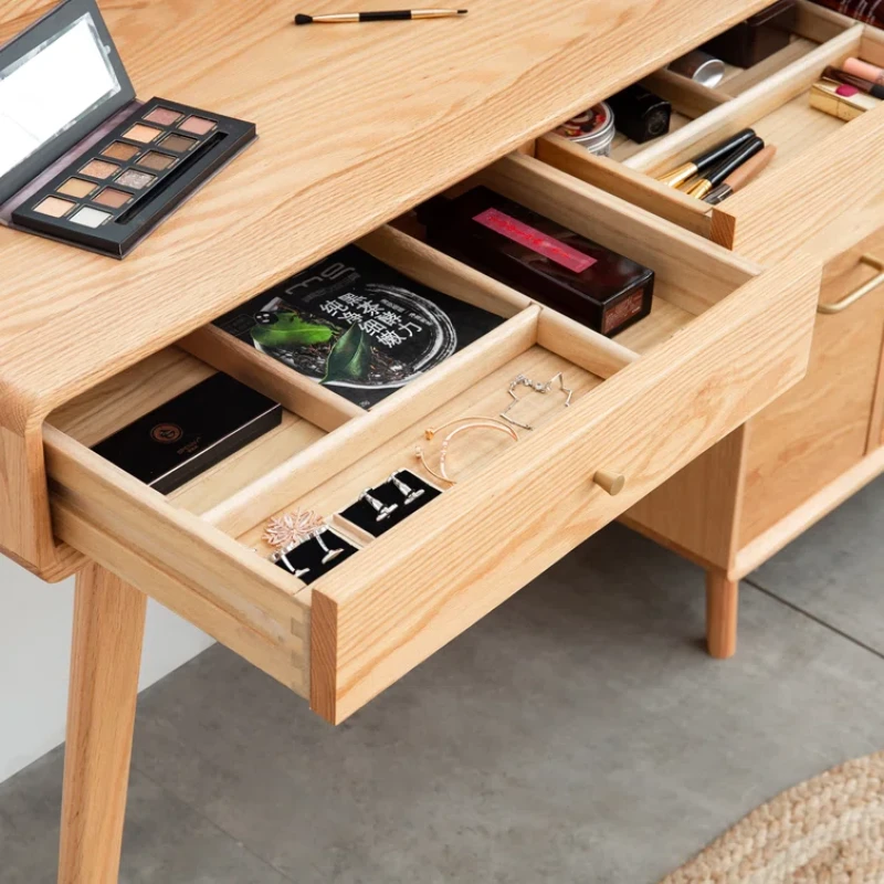 wood Makeup Vanity Desk