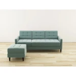 zan L shape Green Sofa