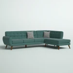 Zan modern Sofa Green color