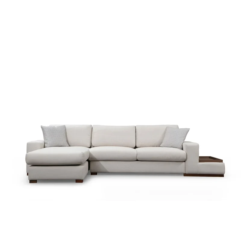 Zan Modern Velvet Sectional Sofa