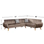 Modern Corner L-Shaped Sectional Sofa