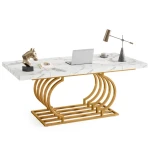 zan multifunction desk gold