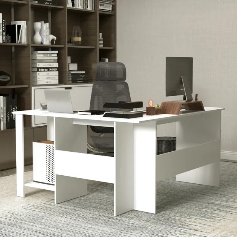 zan L shape desk white