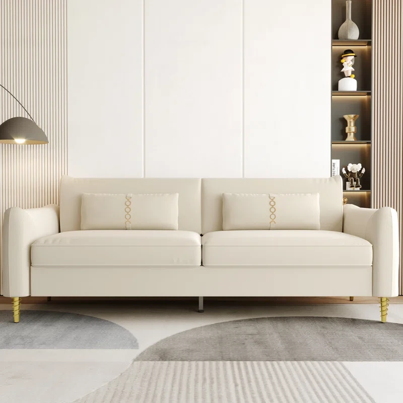 Modern Upholstered 3-Seater Sofa