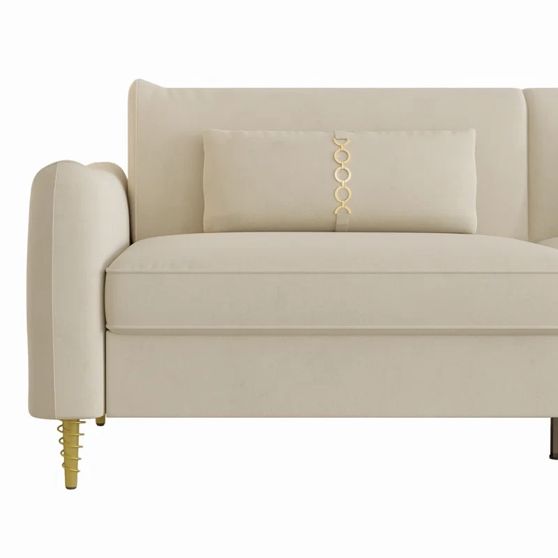 Modern Upholstered 3-Seater Sofa