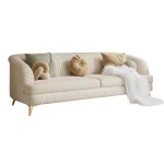 Velvet Upholstered Sofa 3-Seater
