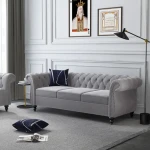 Velvet Sofa 3-Seater Sofa