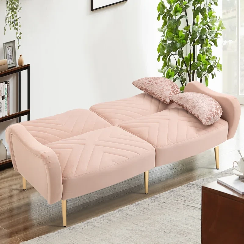 Pink Velvet Sofa