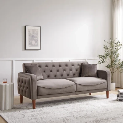 Modern leather sofa for living room