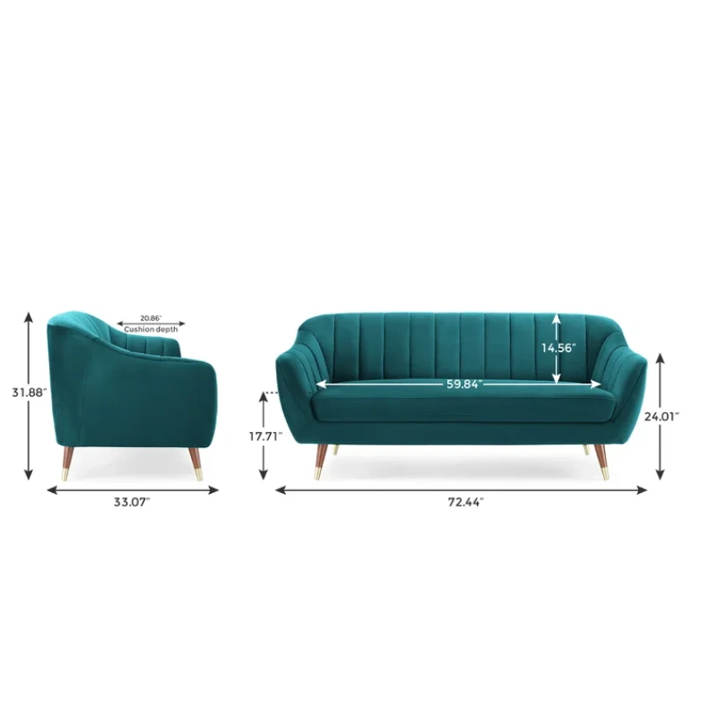 Zan sofa modern green