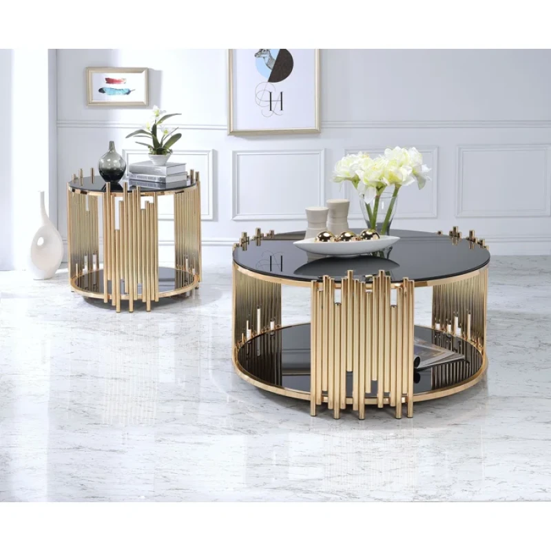 modern Round stainless table