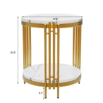 Modern table stainless gold