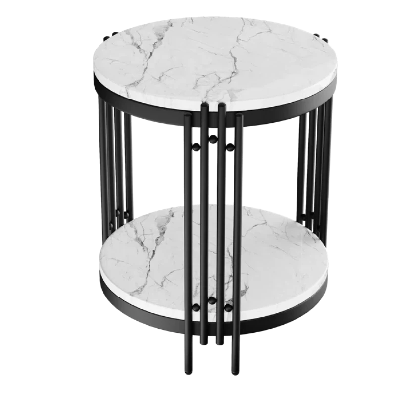 Zan stainless table black & white