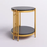 Zan modern table gold & black