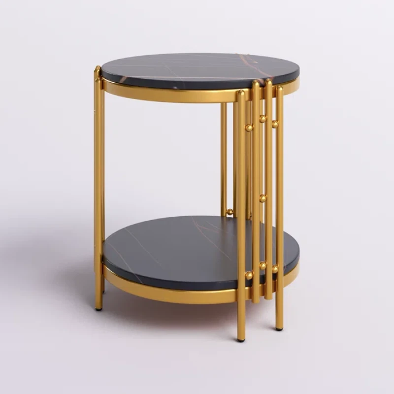 Zan modern table gold & black
