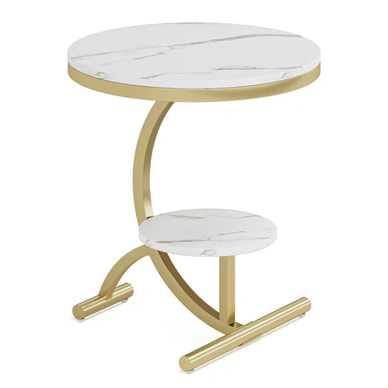 Zan Coffee table stainless gold