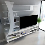 Zan TV Stand in White