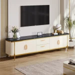 Stylish Glass-Fronted TV Stand