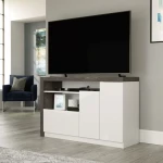 Stylish Glass-Fronted TV Stand