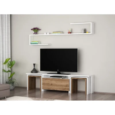 TV Stand with Drawers Line Media Console
